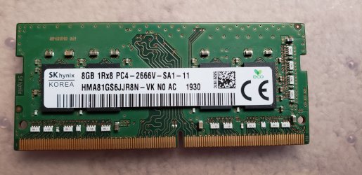 SK Hynix 8GB DDR4-2666 HMA81GS6JJR8N-VK NO AC 1930.jpg SK Hynix 8GB DDR4-2666 HMA81GS6JJR8N-VK NO AC 1930.jpg
