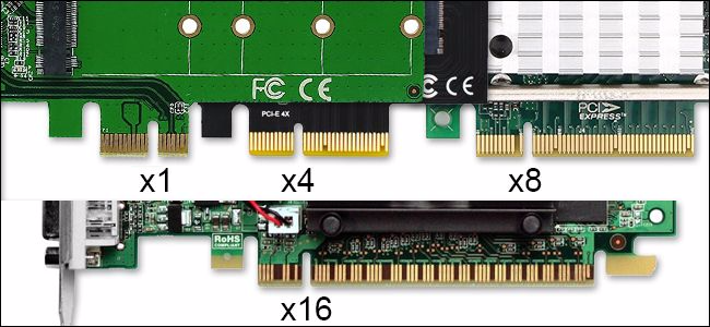 PCIe cards.